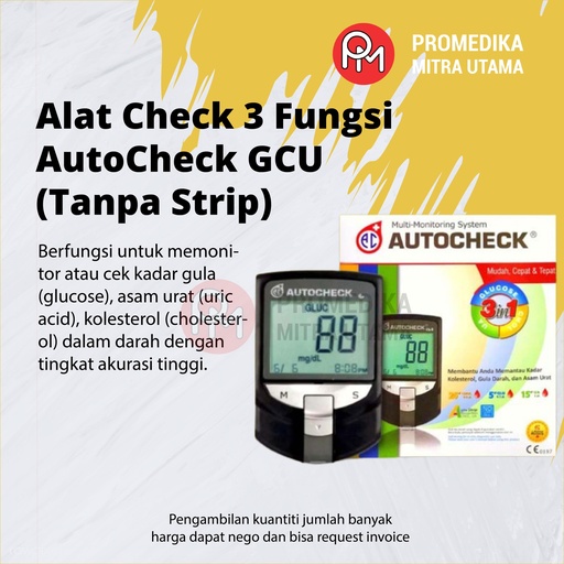 Alat Check 3 Fungsi AutoCheck GCU (Tanpa Strip)