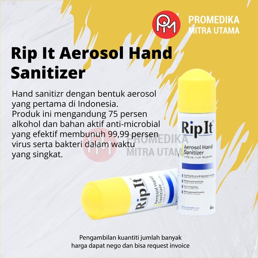 Aerosol Hand Sanitizer Rip It 50ml