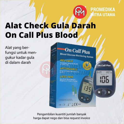 Alat Check Gula Darah On Call Plus Blood Glucose Meter