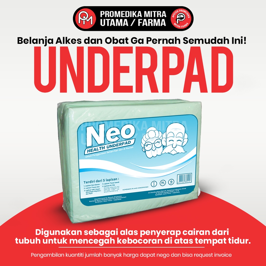Underpads Neo 60x90 Isi 10