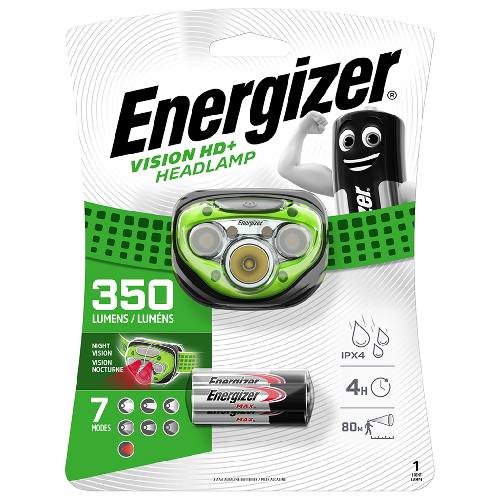 Energizer Vision HD+ Headlight 350 Lumens