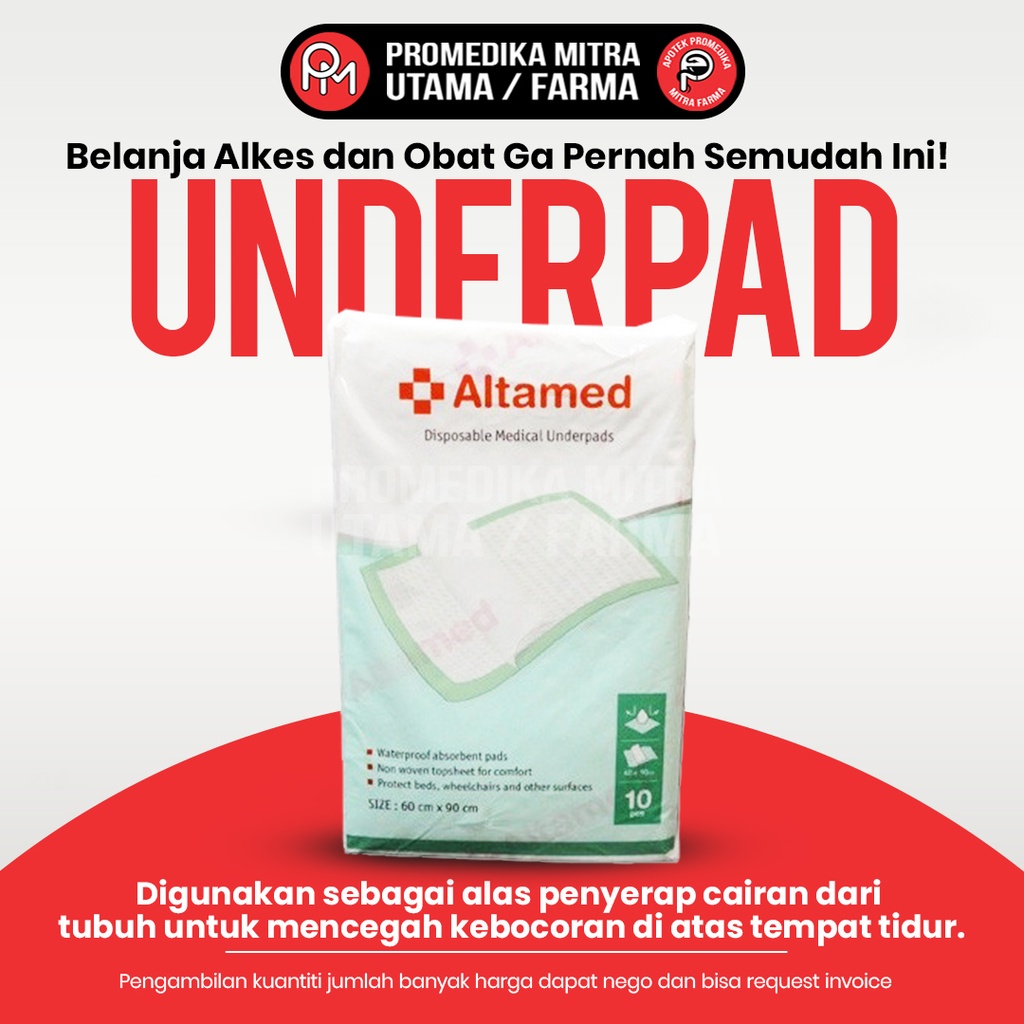 Underpads Altamed 60x90 Isi 10