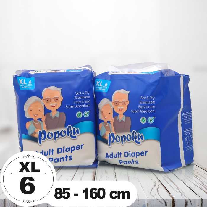 Popok Celana XL Dewasa Popoku Isi 12 Pcs