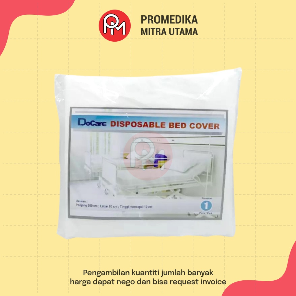 Disposable Bed Sheet DoCare Ukuran 200cm x 95cm x 15cm