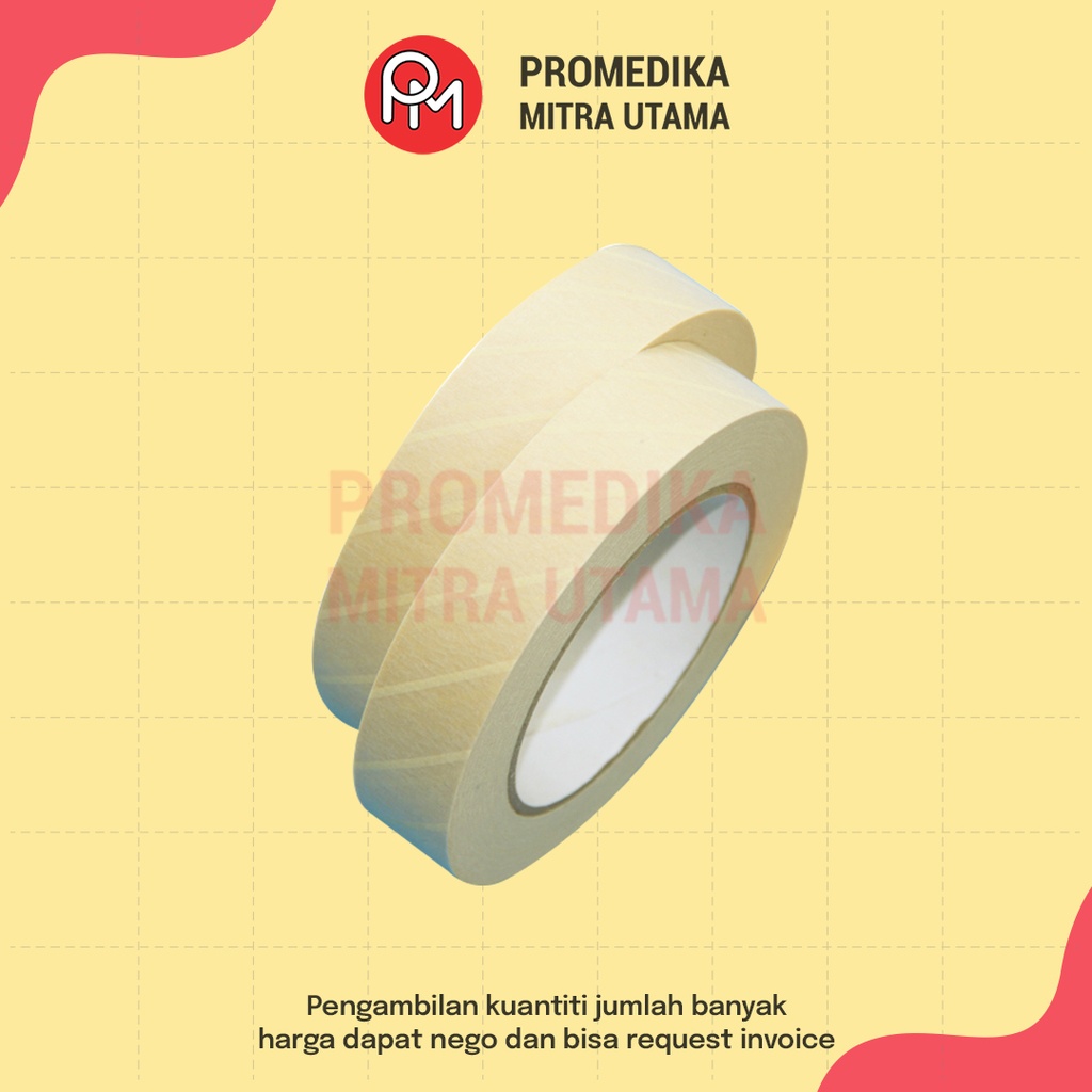 Plester Perekat Autoclave Indicator Tape 19mm x 50m