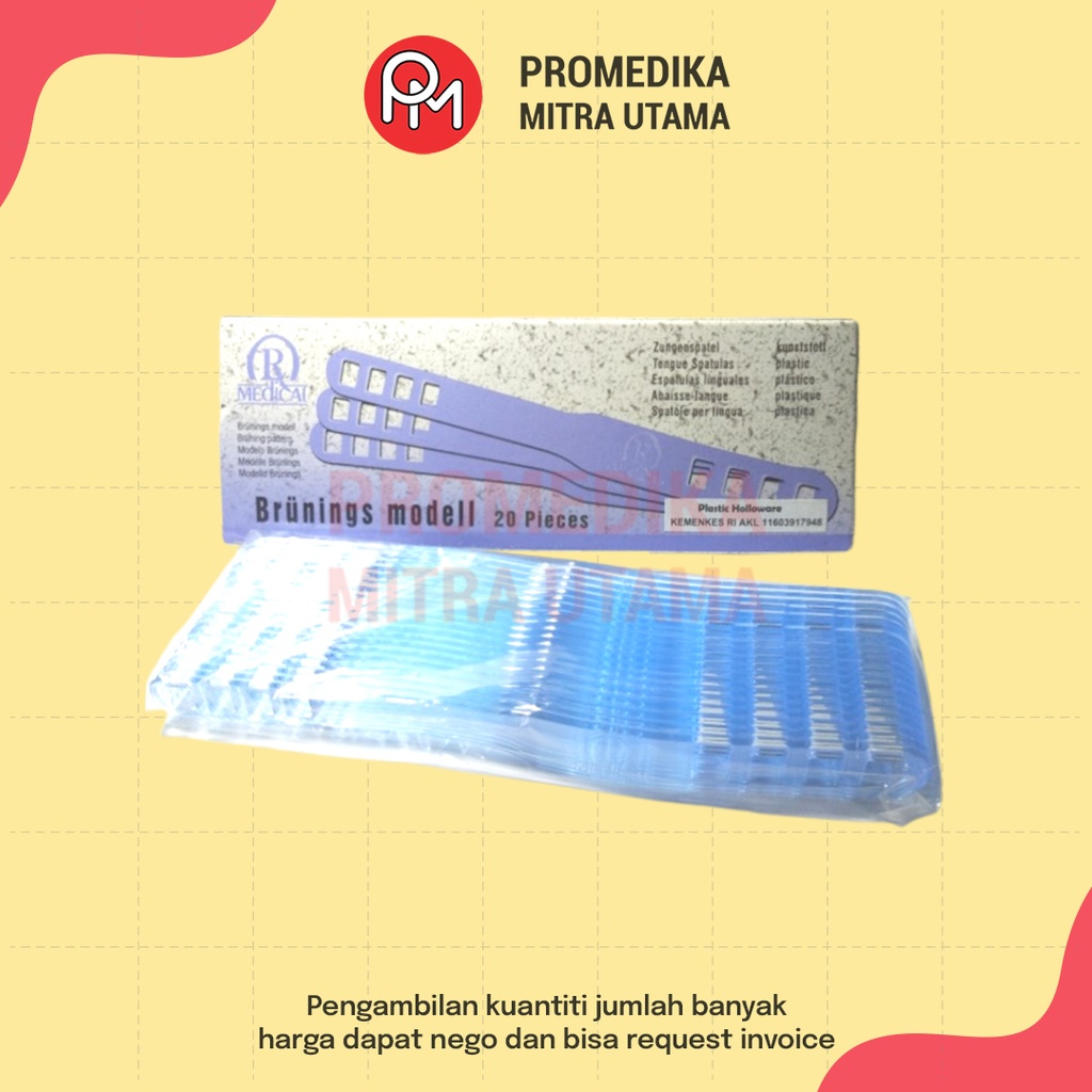 Spatel Bolong Plastik R Medical Box