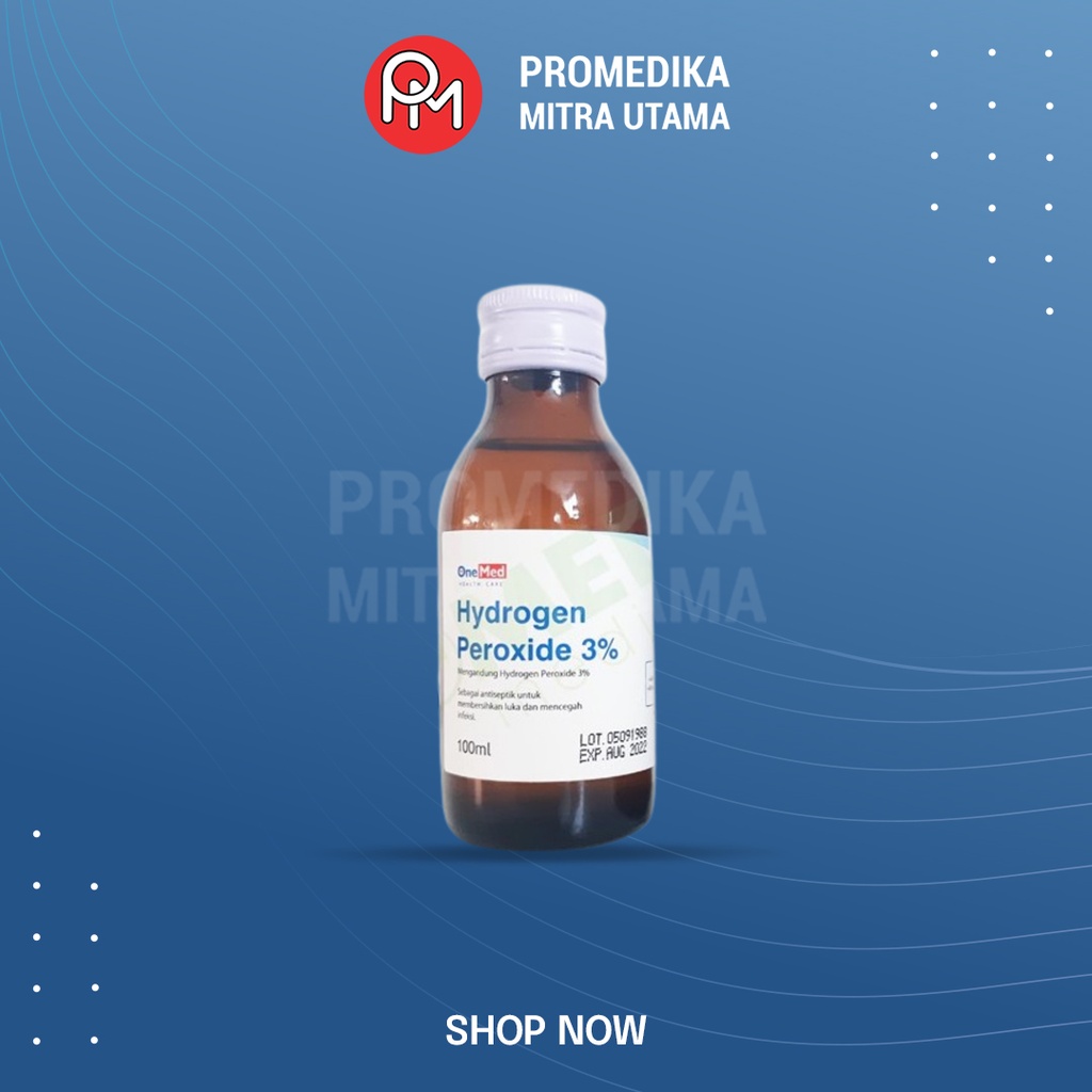 Hydrogen Peroxide (H2O2) 3% Onemed 100ml