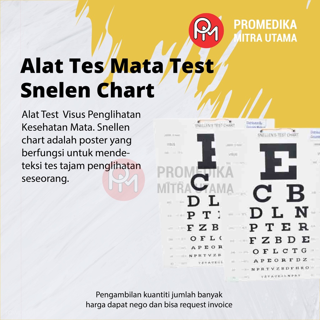 Alat Tes Mata | Snellen Eye Chart