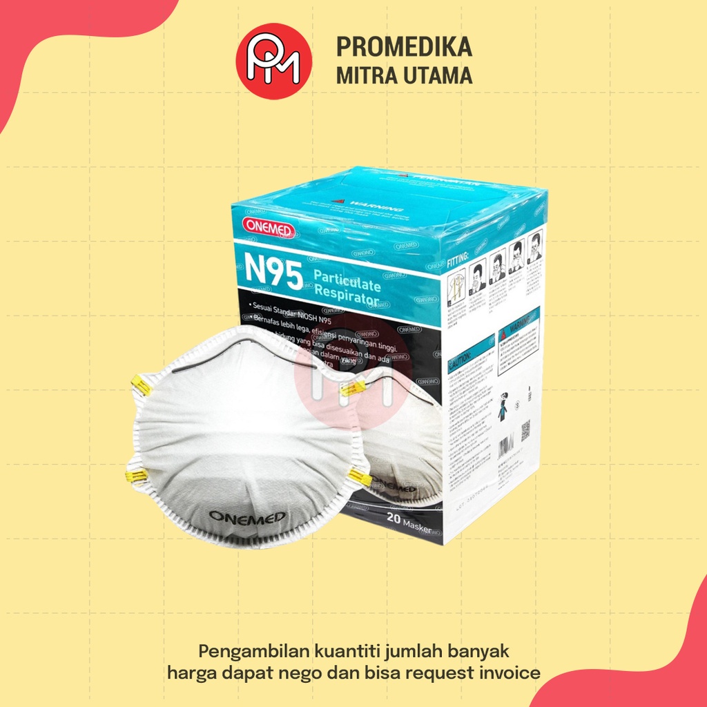 Masker Medis N95 Onemed 8810 Isi 20