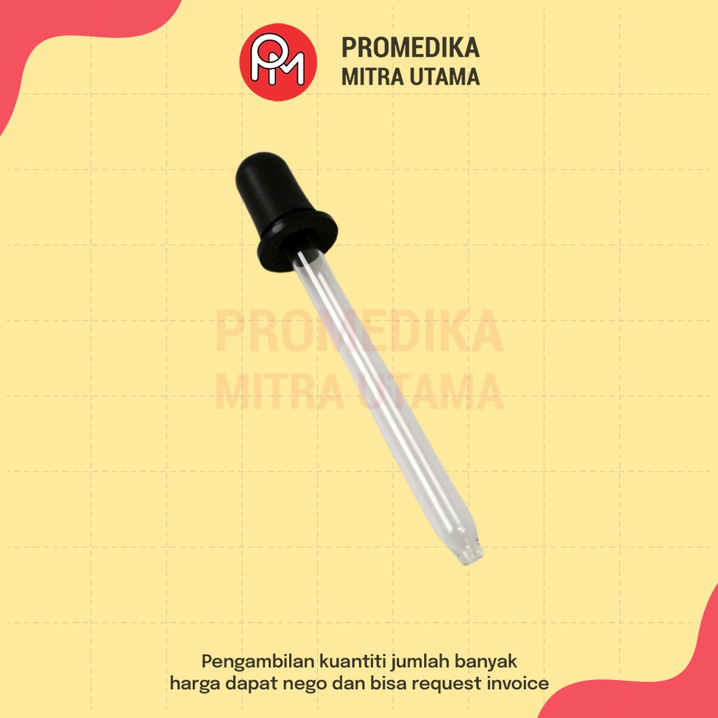 Pipet Tetes Pendek Dot Hitam Pcs