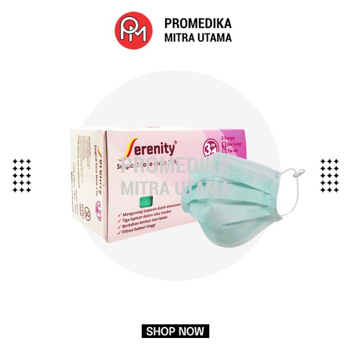 Masker Medis 3 in 1 Serenity Isi 50pcs