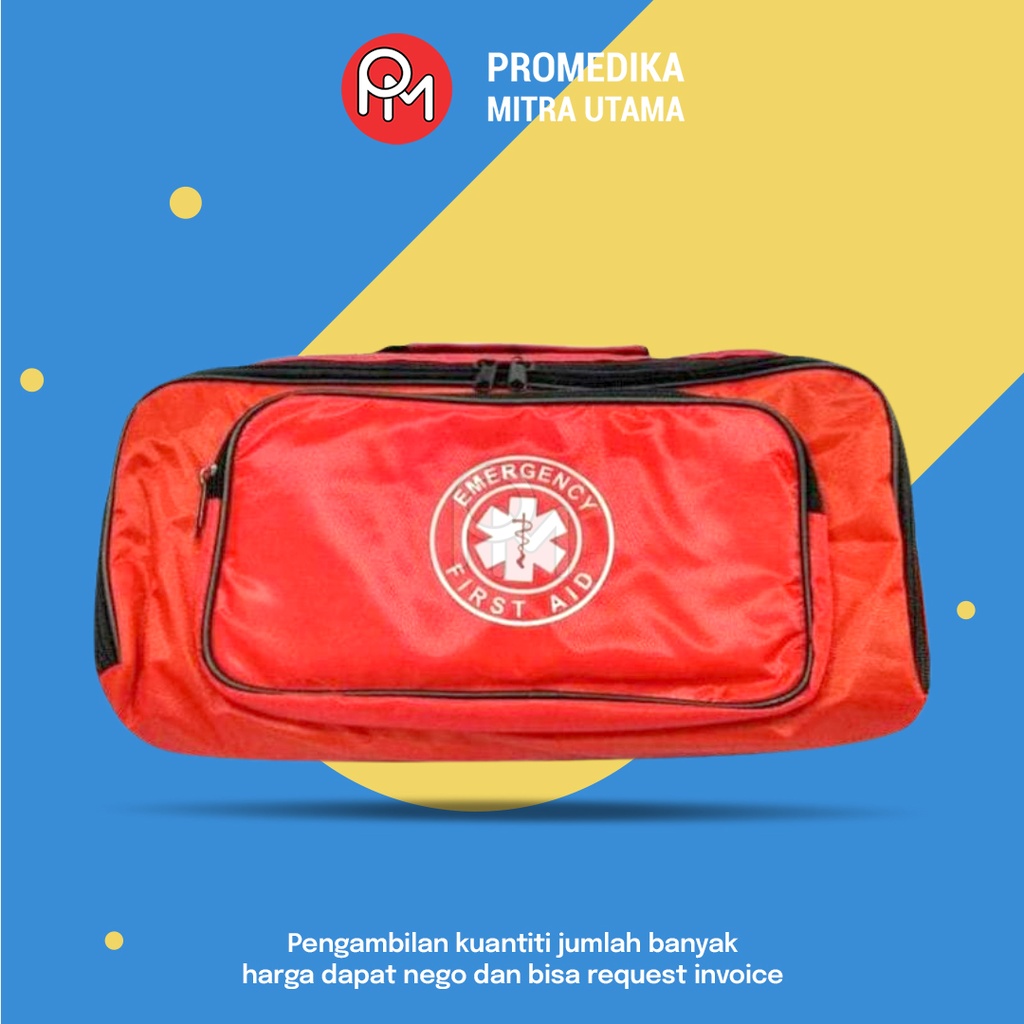 Tas Selempang Emergency First Aid Merah