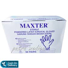 Handscoon Latex Steril Maxter Box