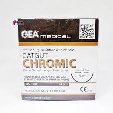 Benang Chromic Catgut GEA Medical Box Isi 12