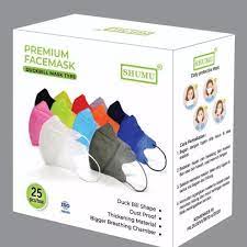 Masker Non Medis Duckbill Shumu 3ply Mix Warna Isi 25 Pcs