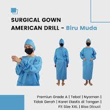 Surgical Gown Kain American Drill Non Merk