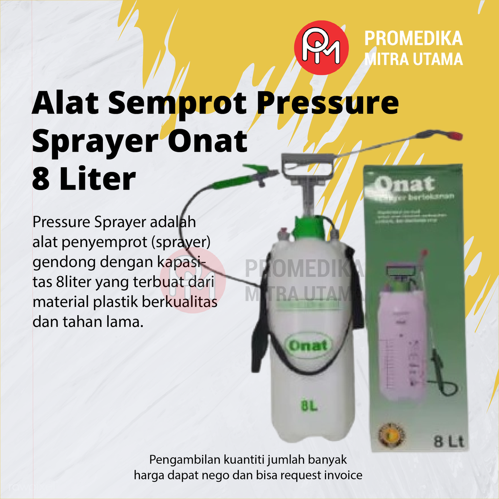 Alat Semprot Pressure Sprayer Onat 8 Liter