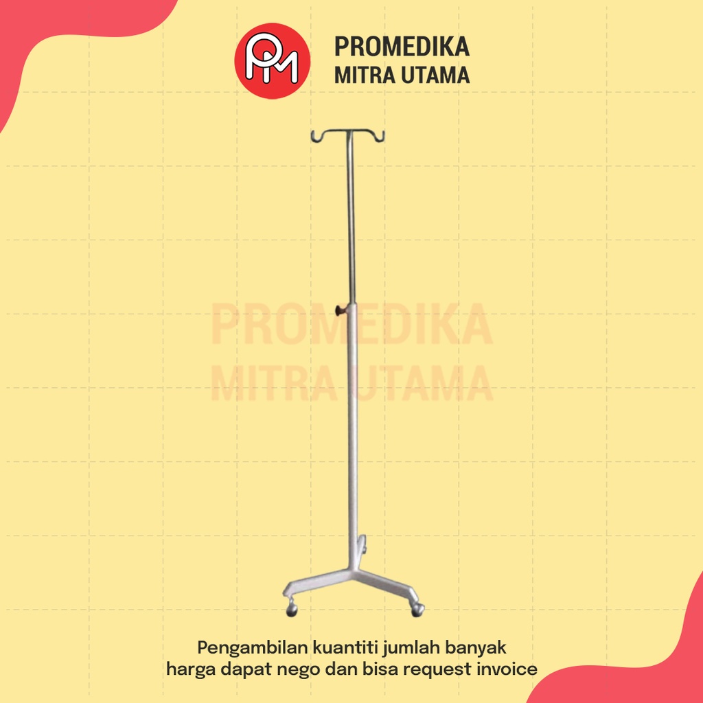 Tiang Infus Stainless Steel Kaki 3