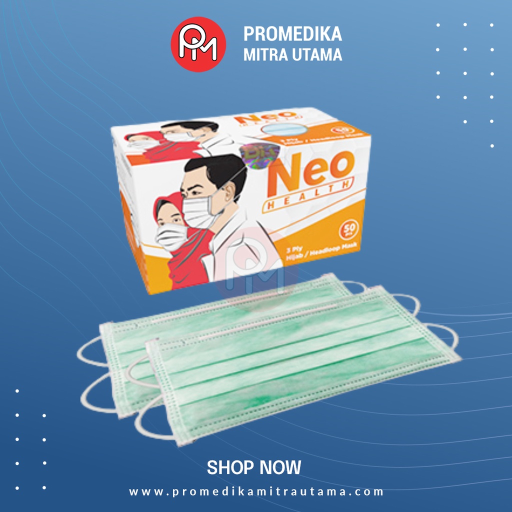 Masker Non Medis Headloop Neo Health Budget Isi 50pcs