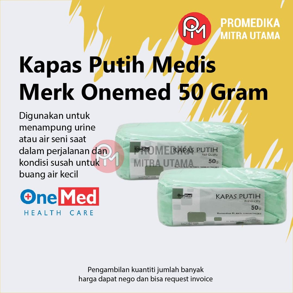 Kapas Putih Onemed 50gr