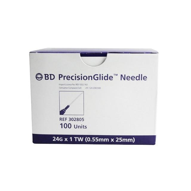 Disposable Needle BD Precisionglide™ Uk. 24 Pcs