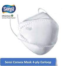 Masker Medis Earloop Convex Mask Sensi 4ply Ecer