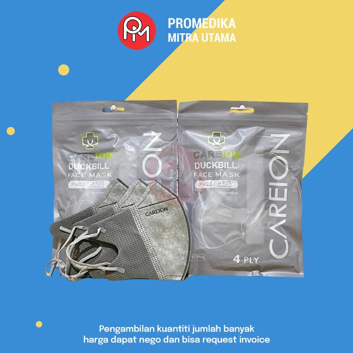 Masker Non Medis Duckbill 4ply Careion Isi 10pcs