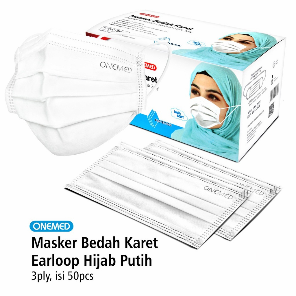 Masker Medis Headloop Onemed 50pcs