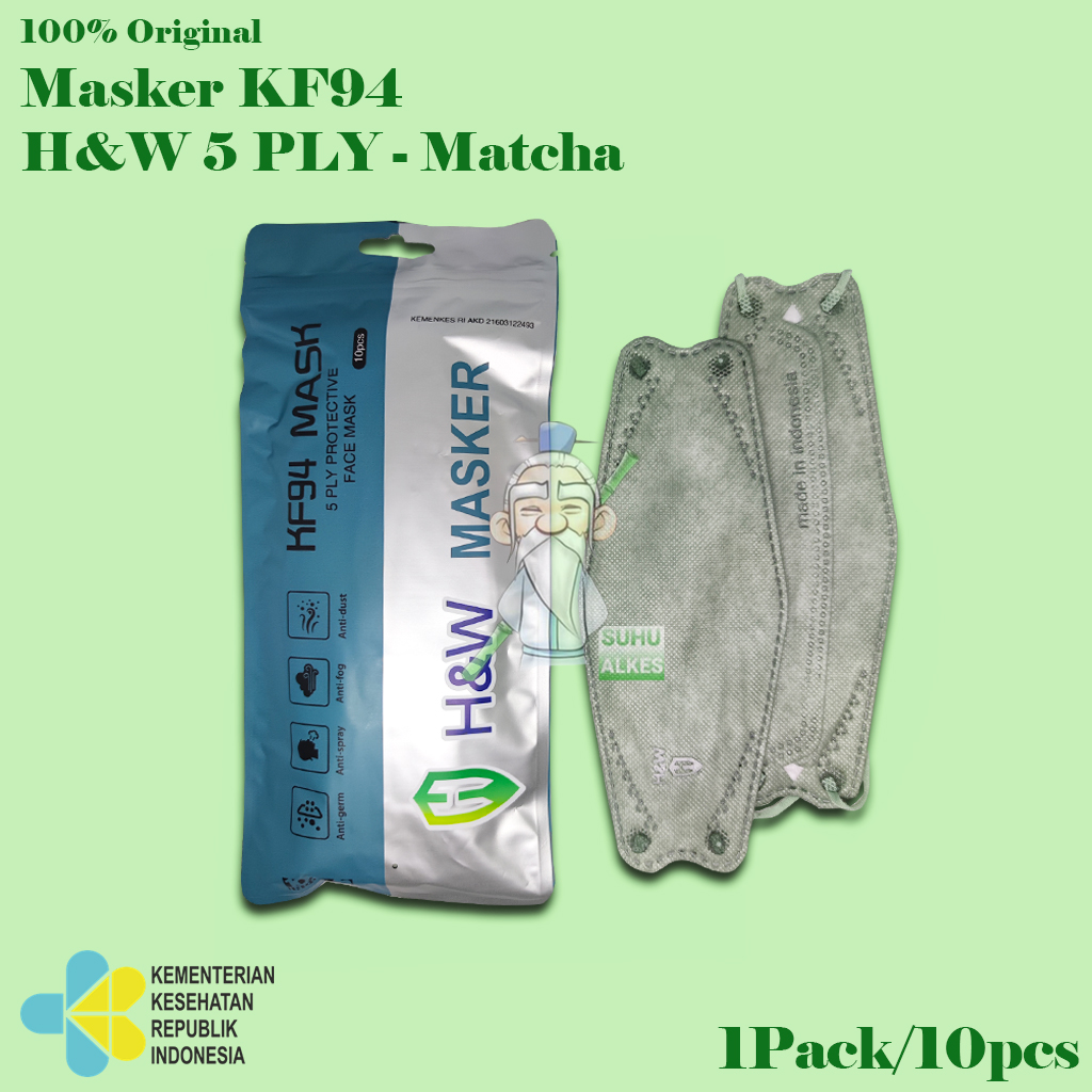 Masker Medis KF94 5ply H&W Isi 10pcs