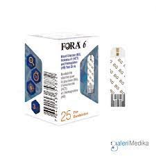 Strip Fora 6 Plus 3in1 (Gula Darah, HB, Hematokrit)