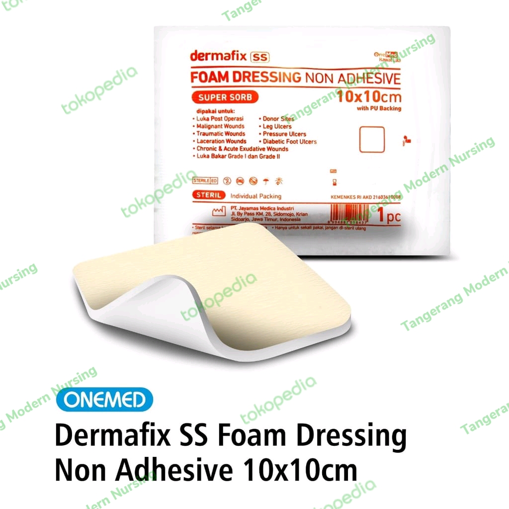 Foam Dressing Dermafix SS 10x10 Pcs