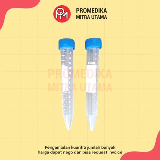 Tabung Centrifuge Plastik 15ml Pcs