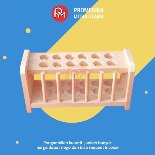 Rak Tabung Isi 12 Kayu