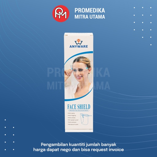 Face Shield Anyware Dengan Kotak