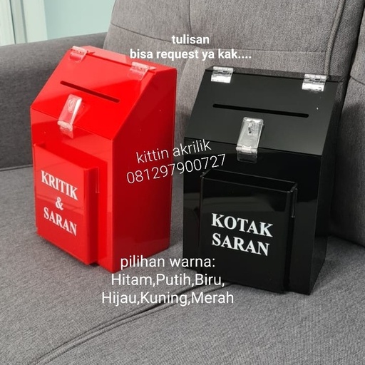 Kotak Saran Akrilik [Non Merk]