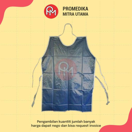 Apron Non Disposable Warna Biru Tua Pcs [Non Merk]