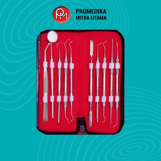 Dental Instrument Set Lokal Isi 10 [Non Merk]