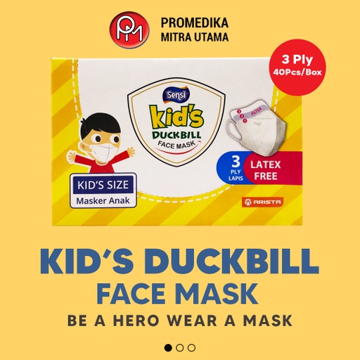 Masker Non Medis Duckbill Sensi Anak Isi 40pcs