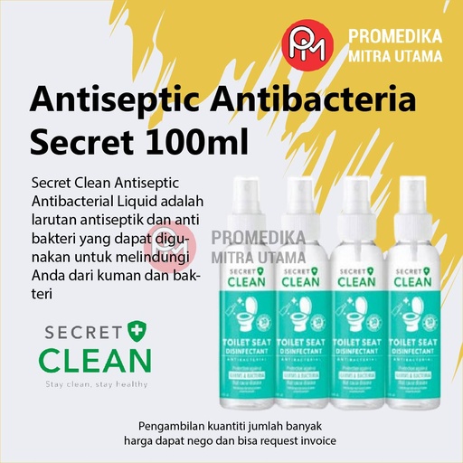 Antiseptic Antibacteria Secret 100ml Untuk Perangkat Sholat