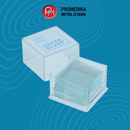 Cover Glass 22 x 22mm Assistent Isi 50pcs