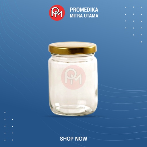 Botol Kaca/Candle Jar Bening 300ml [Non Merk]