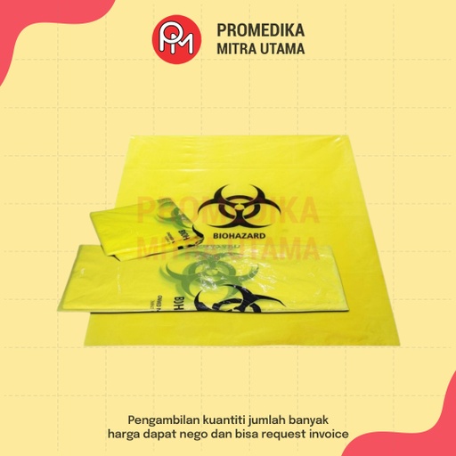 Plastik Sampah Medis Onemed Biohazard 100x80cm Pack Isi 50