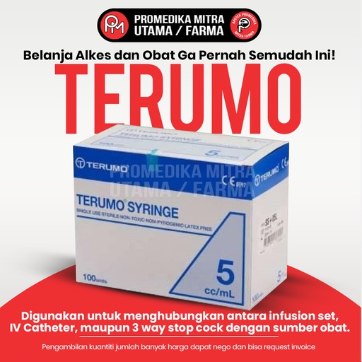 Spuit 5 cc Terumo Box