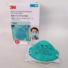 Masker Medis N95 3M 1860 Warna Biru Isi 20pcs