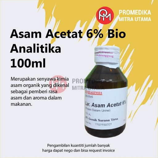 Asam Acetat Glaciale Bio Analitika 100ml