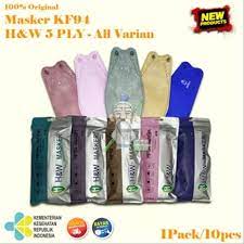 Masker Medis KF94 5ply H&W Isi 10pcs