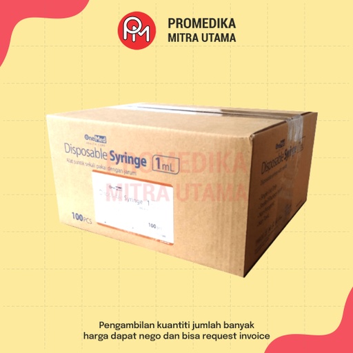 Spuit 1 cc Onemed Box