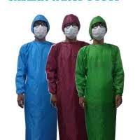 Surgical Gown Bahan Taslan Milky Tebal