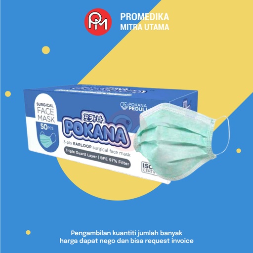 Masker Medis Earloop Pokana Isi 50