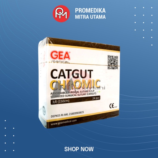 Benang Chromic Catgut GEA Medical Box Isi 12